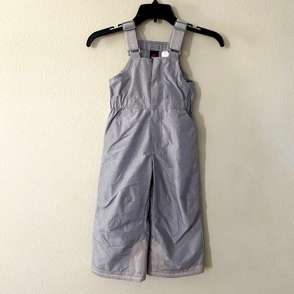 Kids snow bib Gerry 3T grey unisex winter waterproof outfit lined new! Gray - Picture 1 of 7